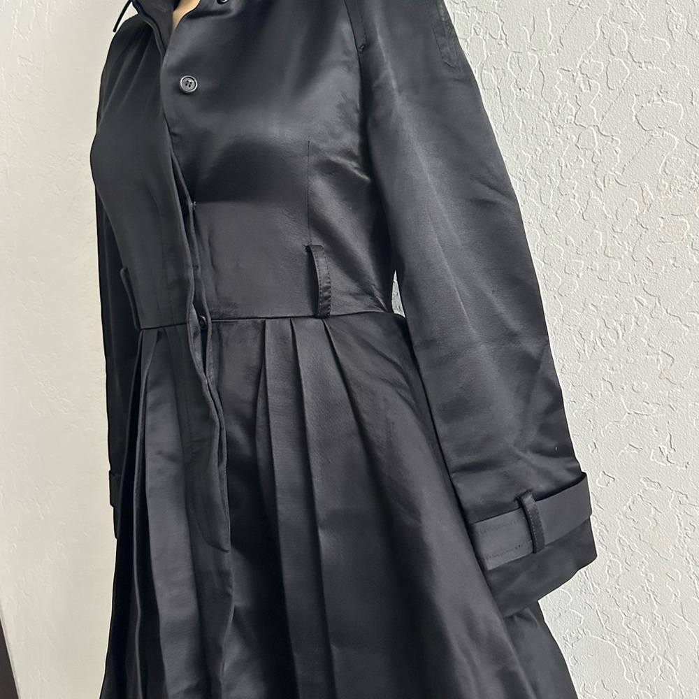 Sofia Kokosalaki Italian Satin Taylored Trench coat - Picture 8 of 14